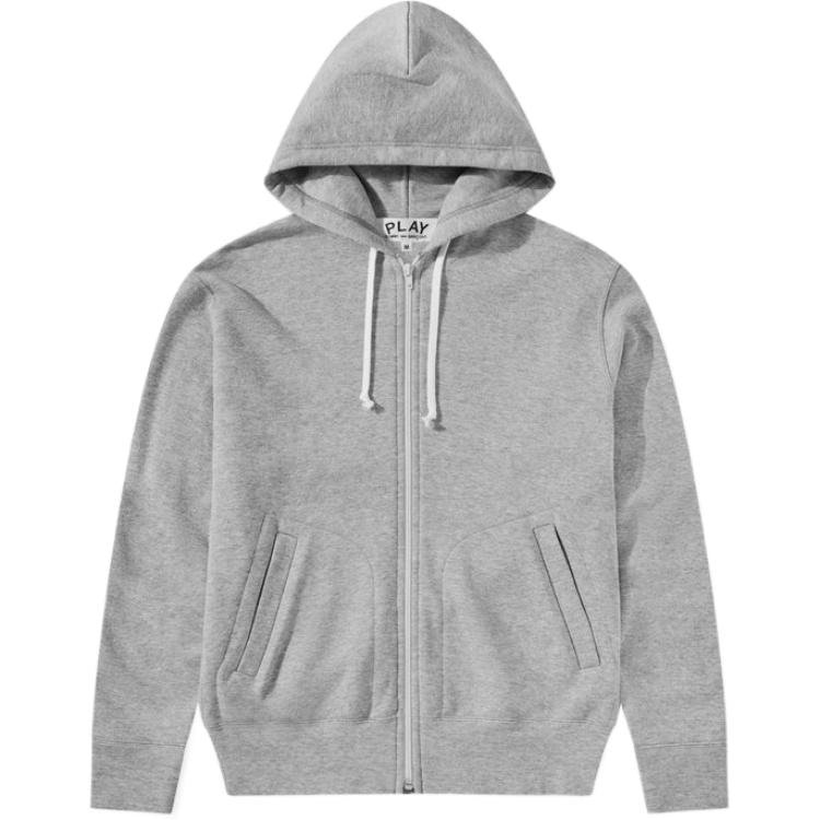 CDG Play Hoodie Grey