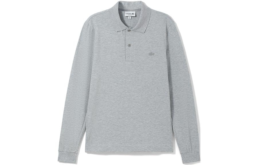 Lacoste Logo Print Polo Grey