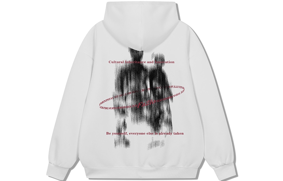 FA2LO Hoodie College Style Blurred Portrait Print