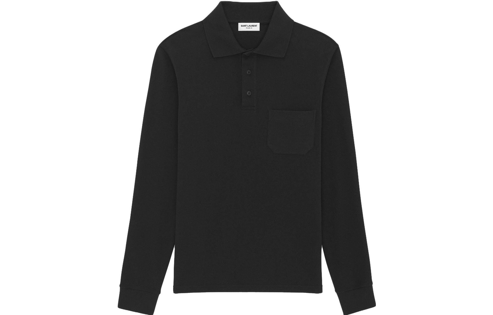 SAINT LAURENT/圣罗兰 Saint Laurent Polo Shirt Black