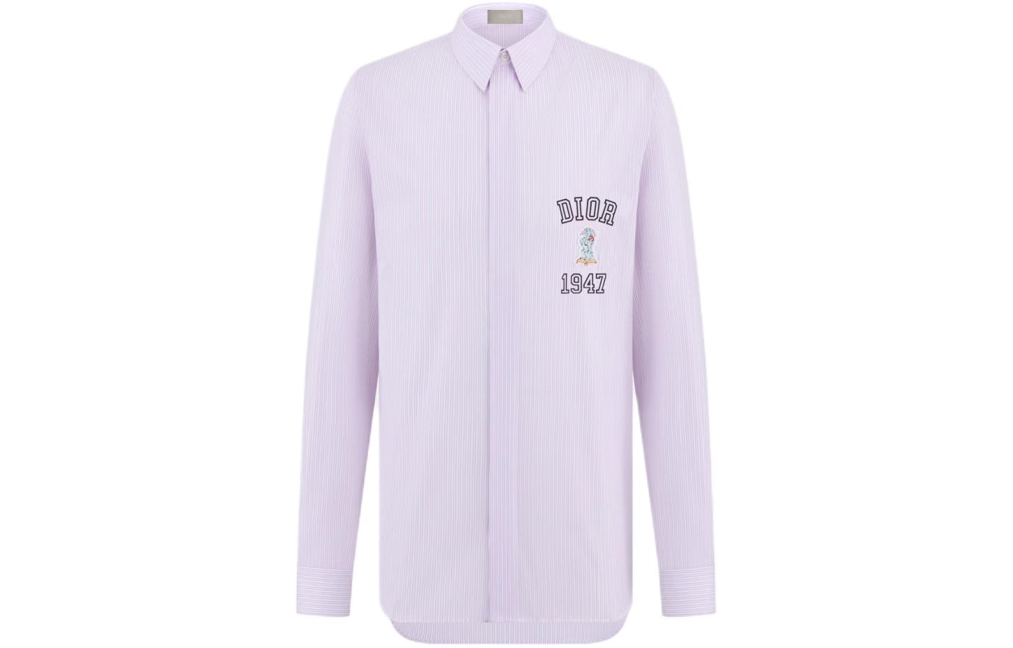Рубашка Dior SS24 Logo Shirt Pink