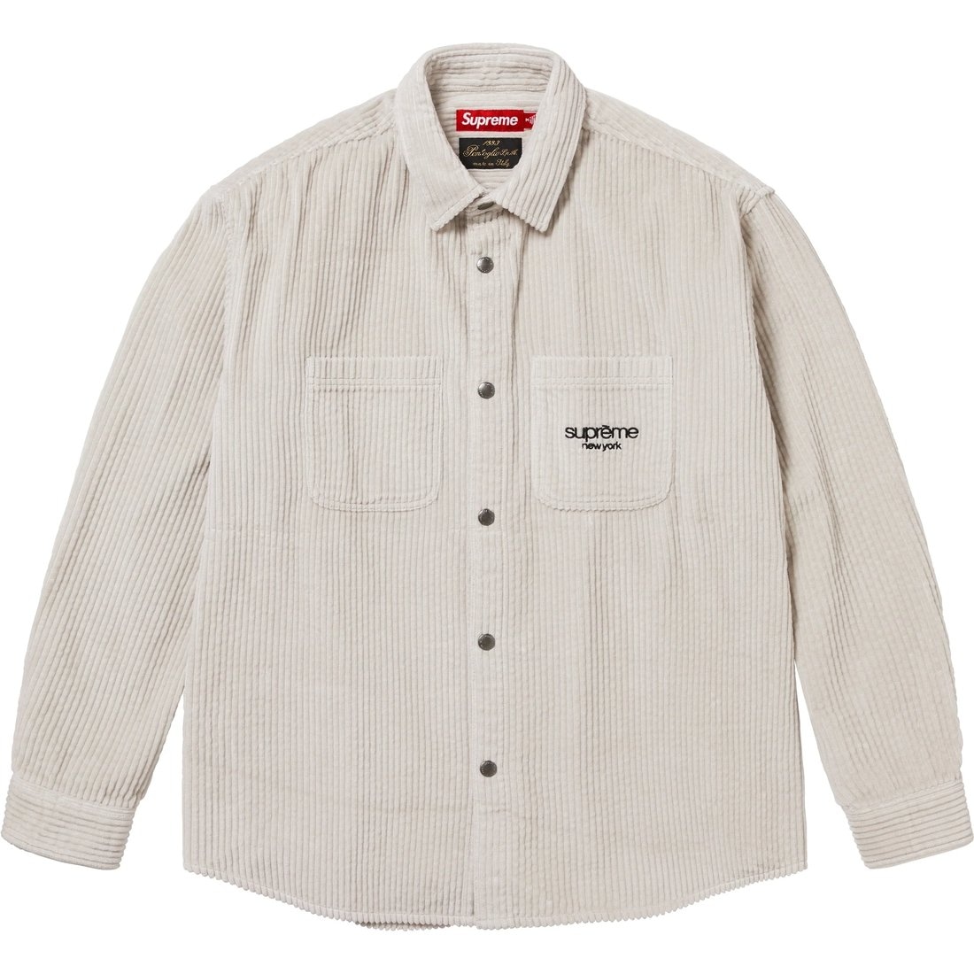 Supreme FW24 WEEK12 Wide Wale Corduroy Snap Shirt — фото 4