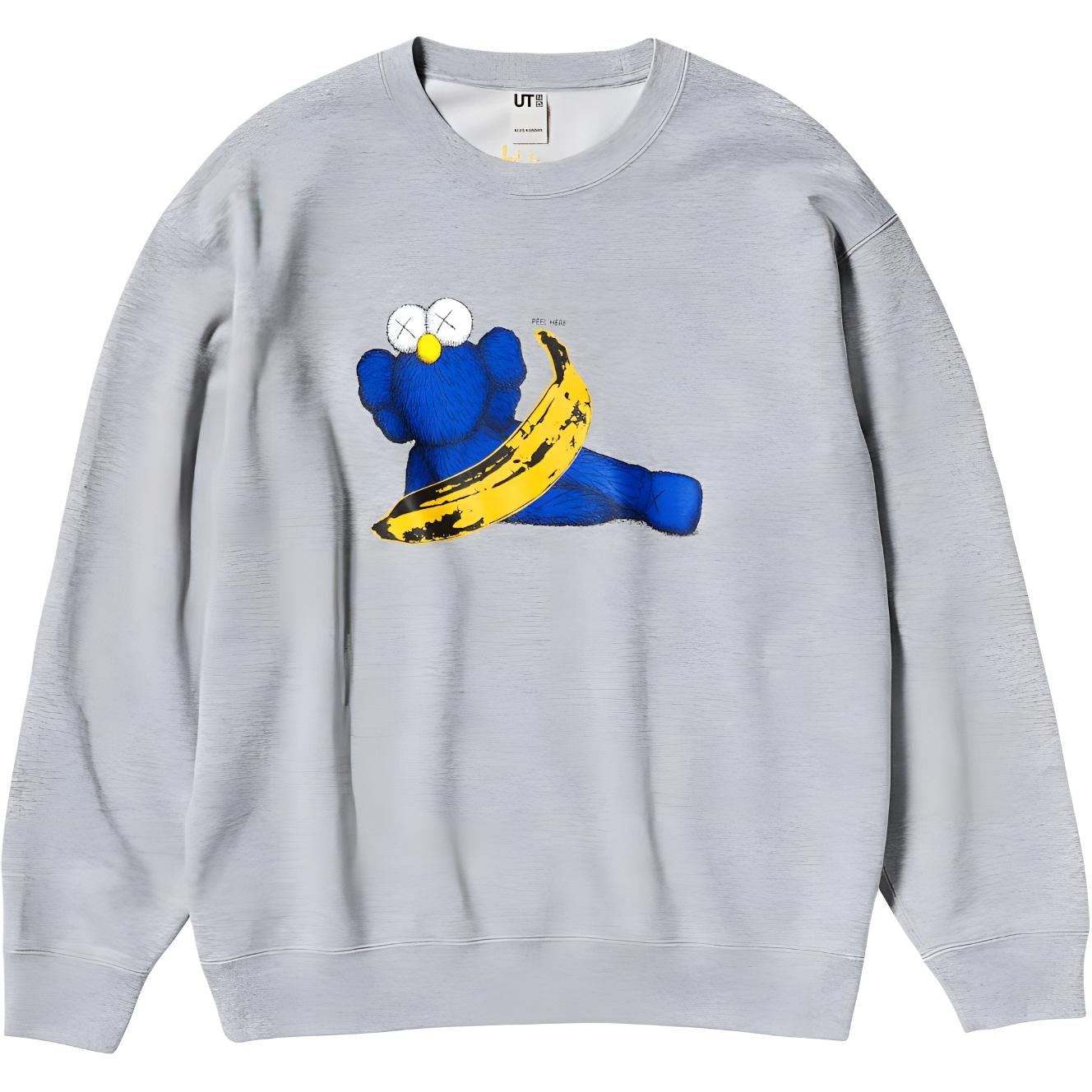 UNIQLO/优衣库 UNIQLO x KAWS x WARHOL Crewneck Sweatshirt Grey