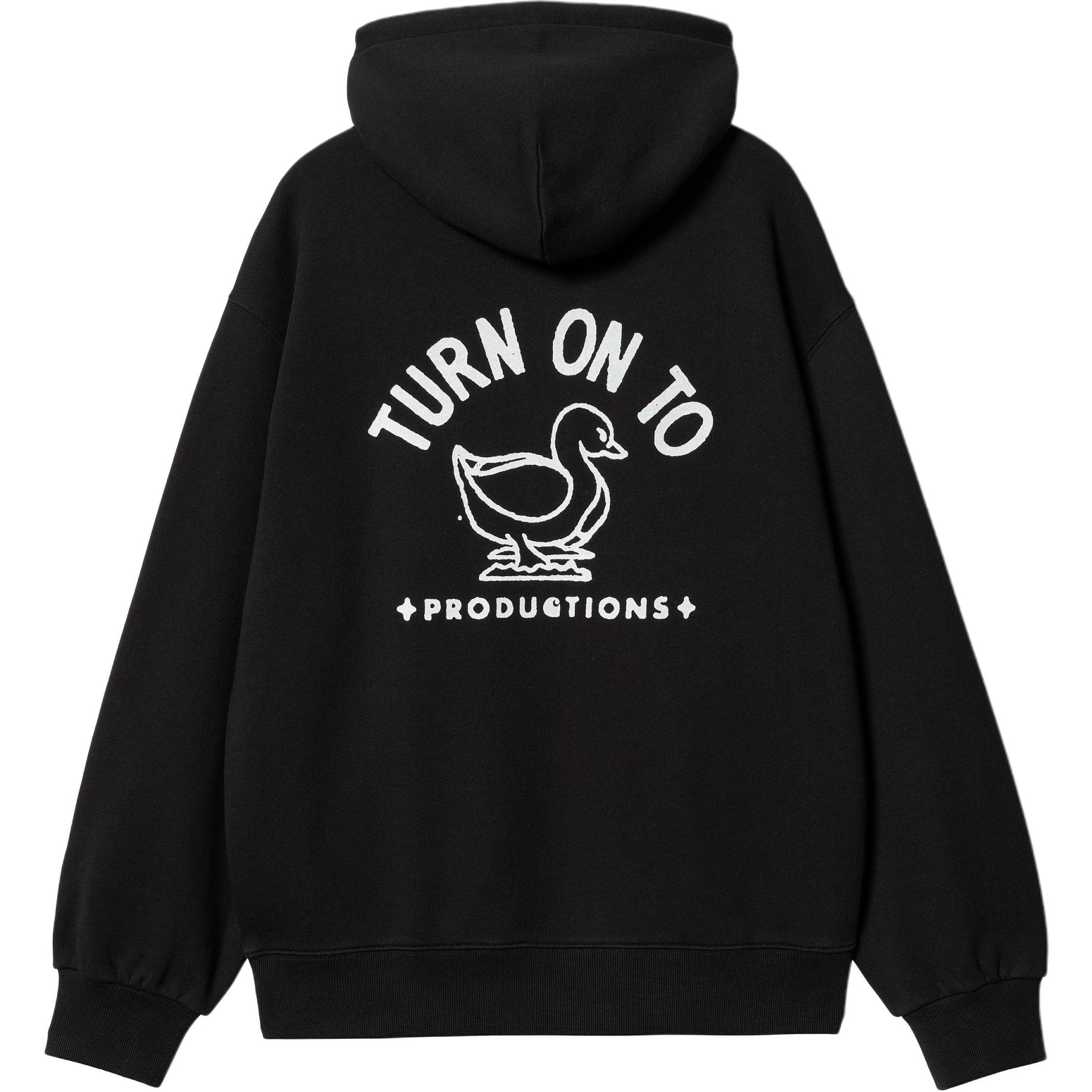 Carhartt WIP Hooded Stamp Sweat Black