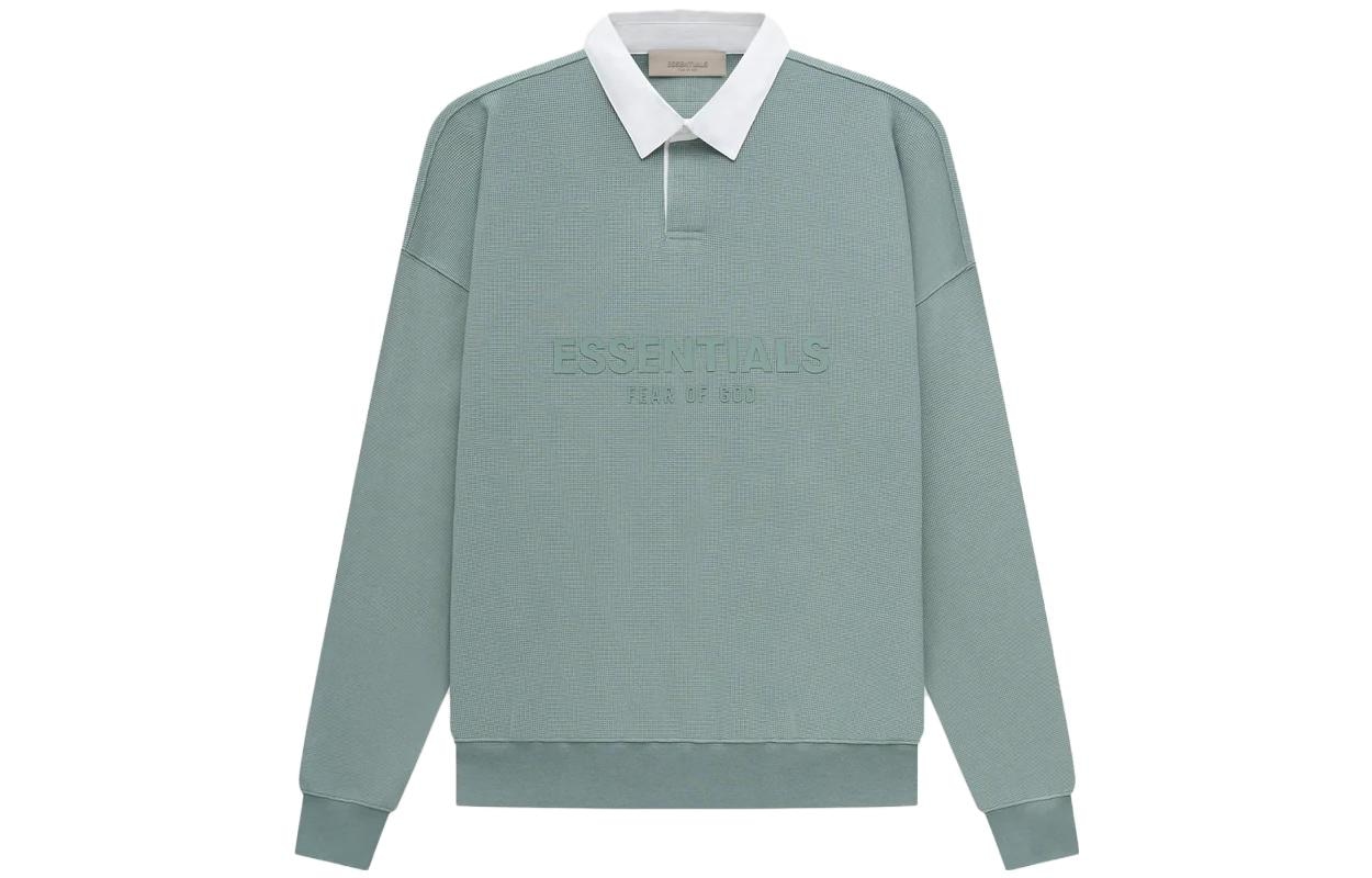 Fear of God Essentials SS23 Henley Rugby Sycamore Logo Polo