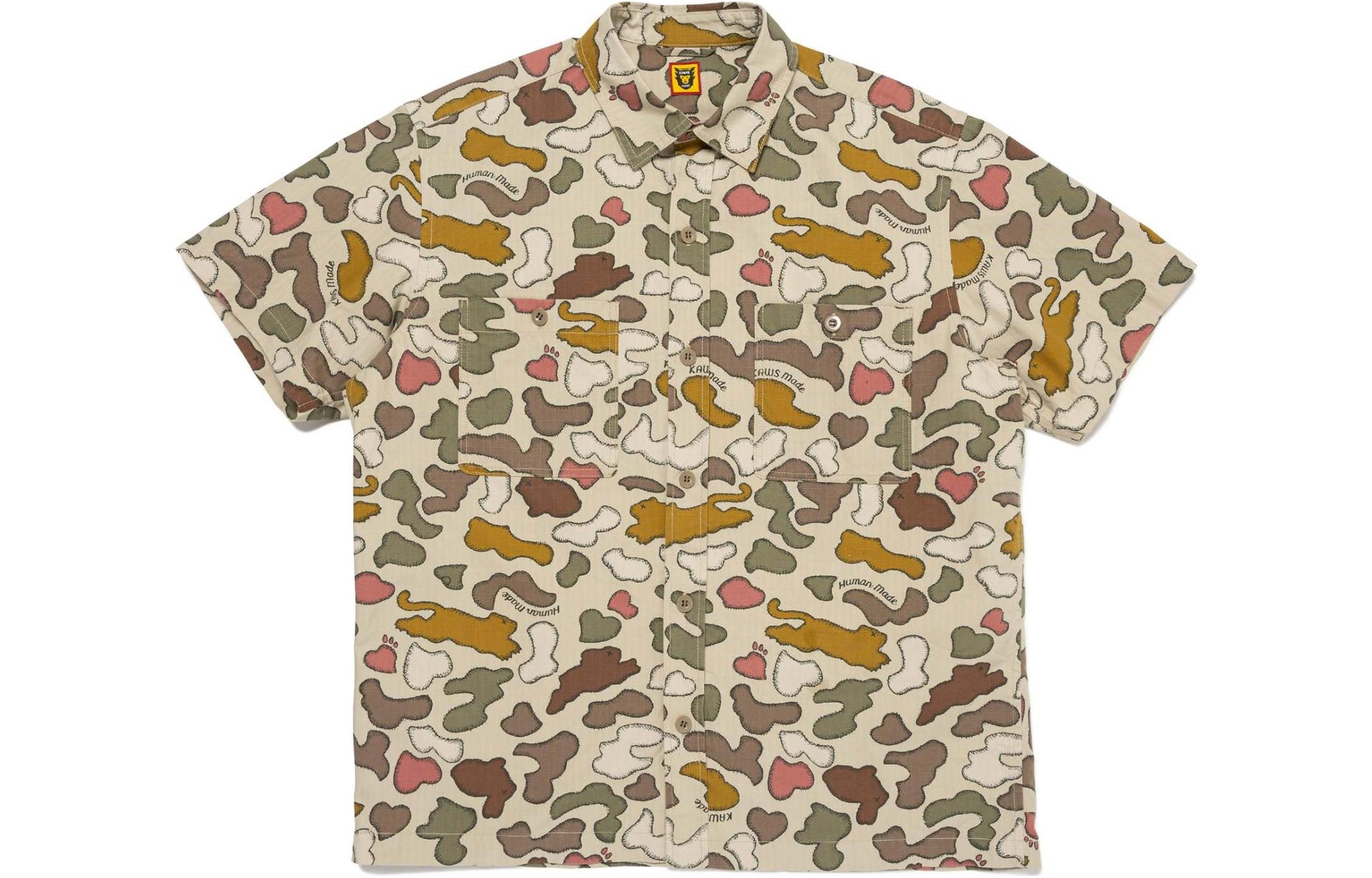 Рубашка Human Made x KAWS SS24 Camo Shirt