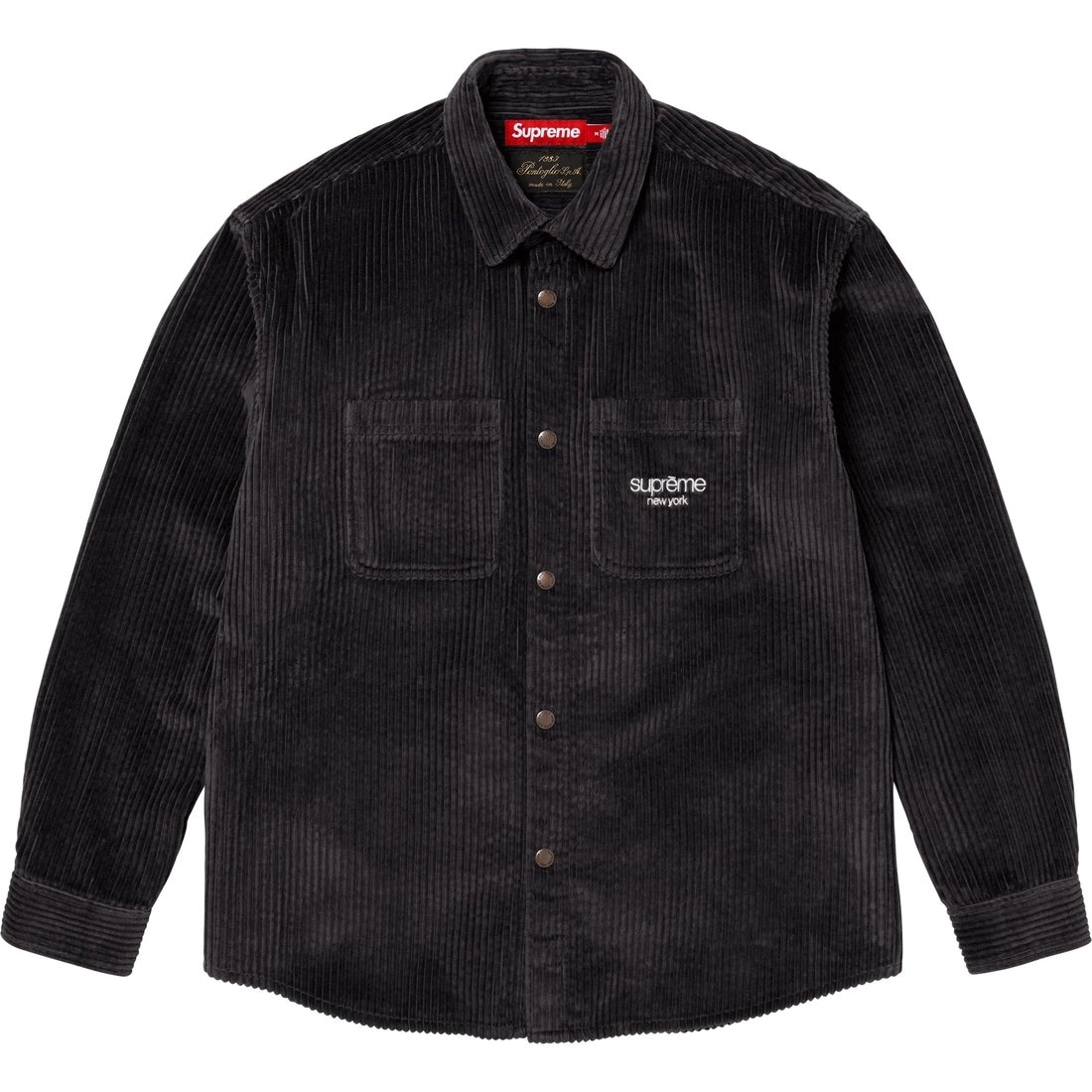Supreme FW24 WEEK12 Wide Wale Corduroy Snap Shirt