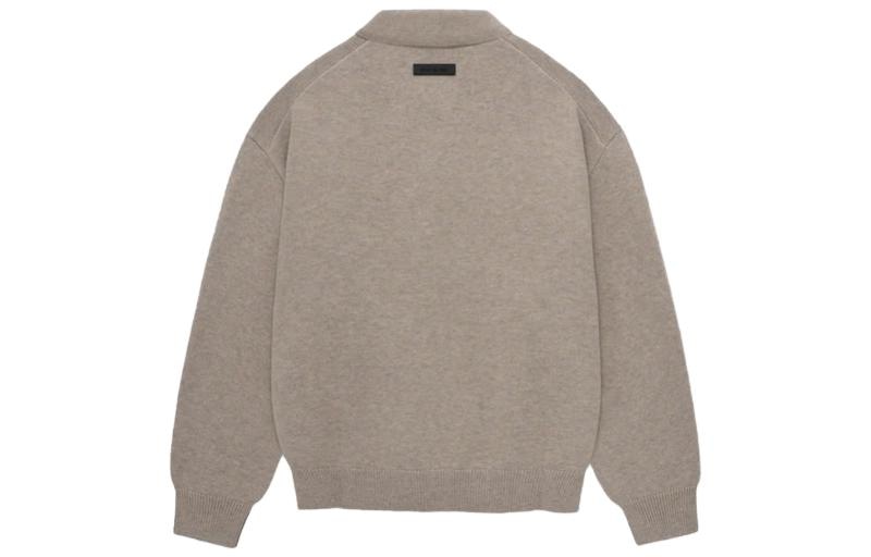 Fear of God Essentials Knit Polo Core Heather
