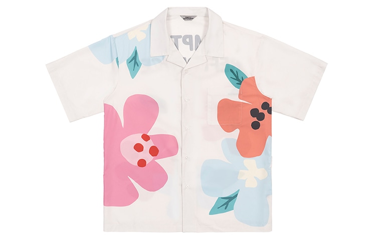 EMPTY REFERENCE Garden Letter Print Shirt