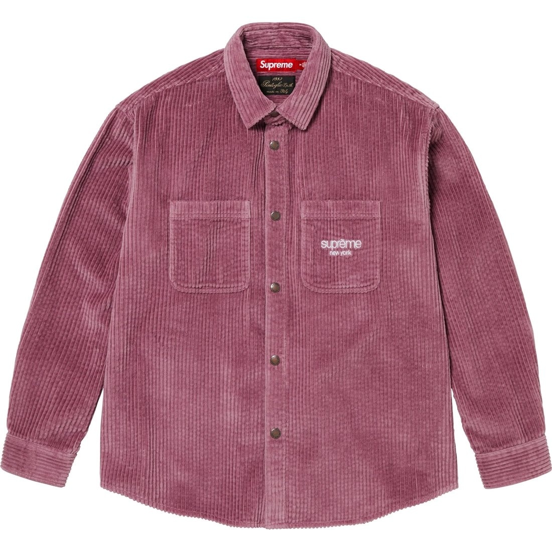 Supreme FW24 WEEK12 Wide Wale Corduroy Snap Shirt — фото 2