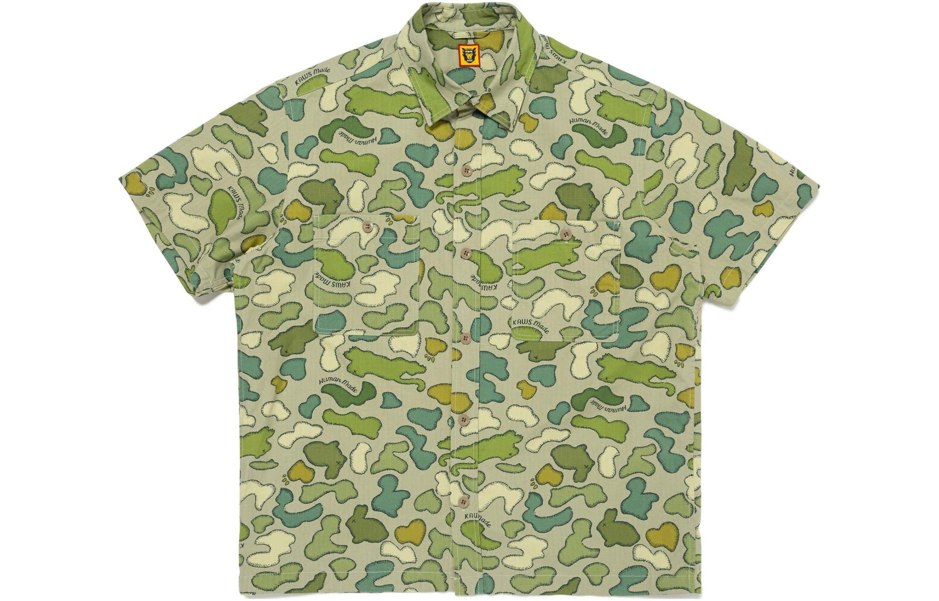 Human Made x KAWS SS24 Camo Shirt — фото 2