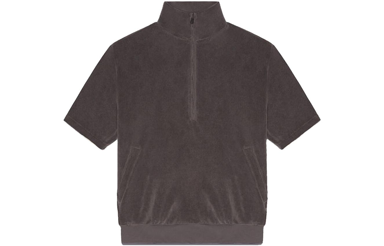 Fear of God Essentials Drop2 SS23 LS Halfzip Shirt Off-Black