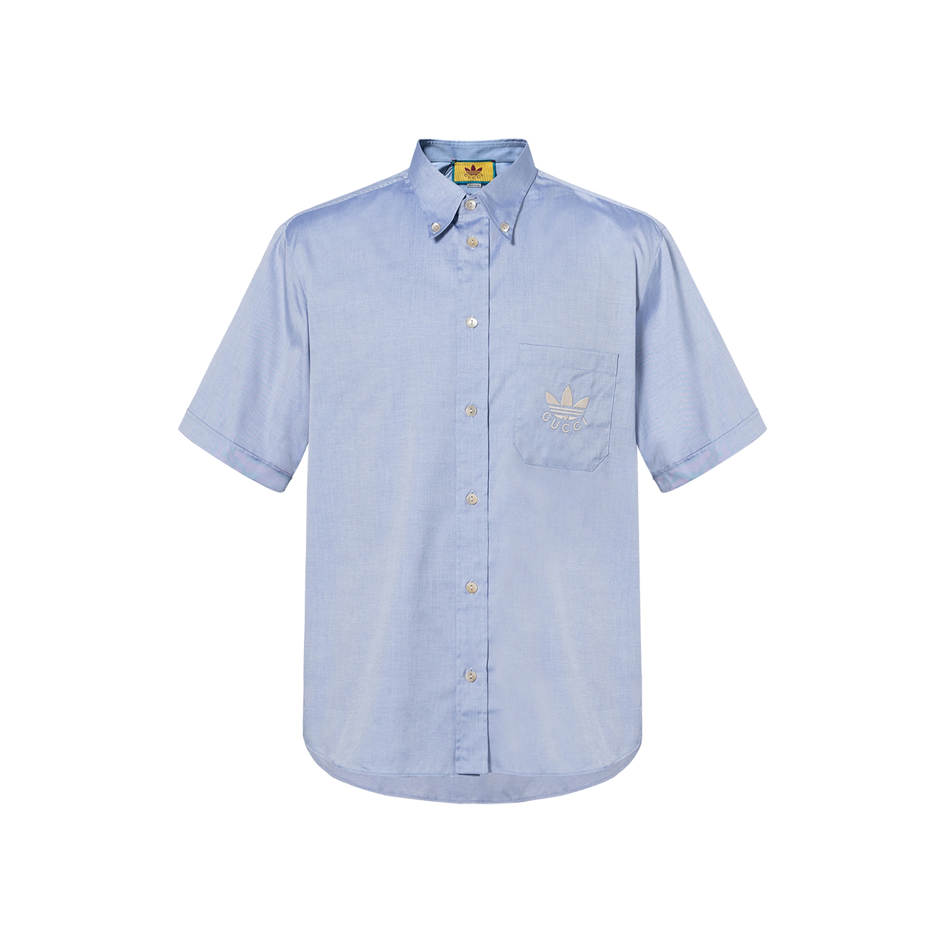 Рубашка Gucci x Adidas SS22 Light Blue Shirt