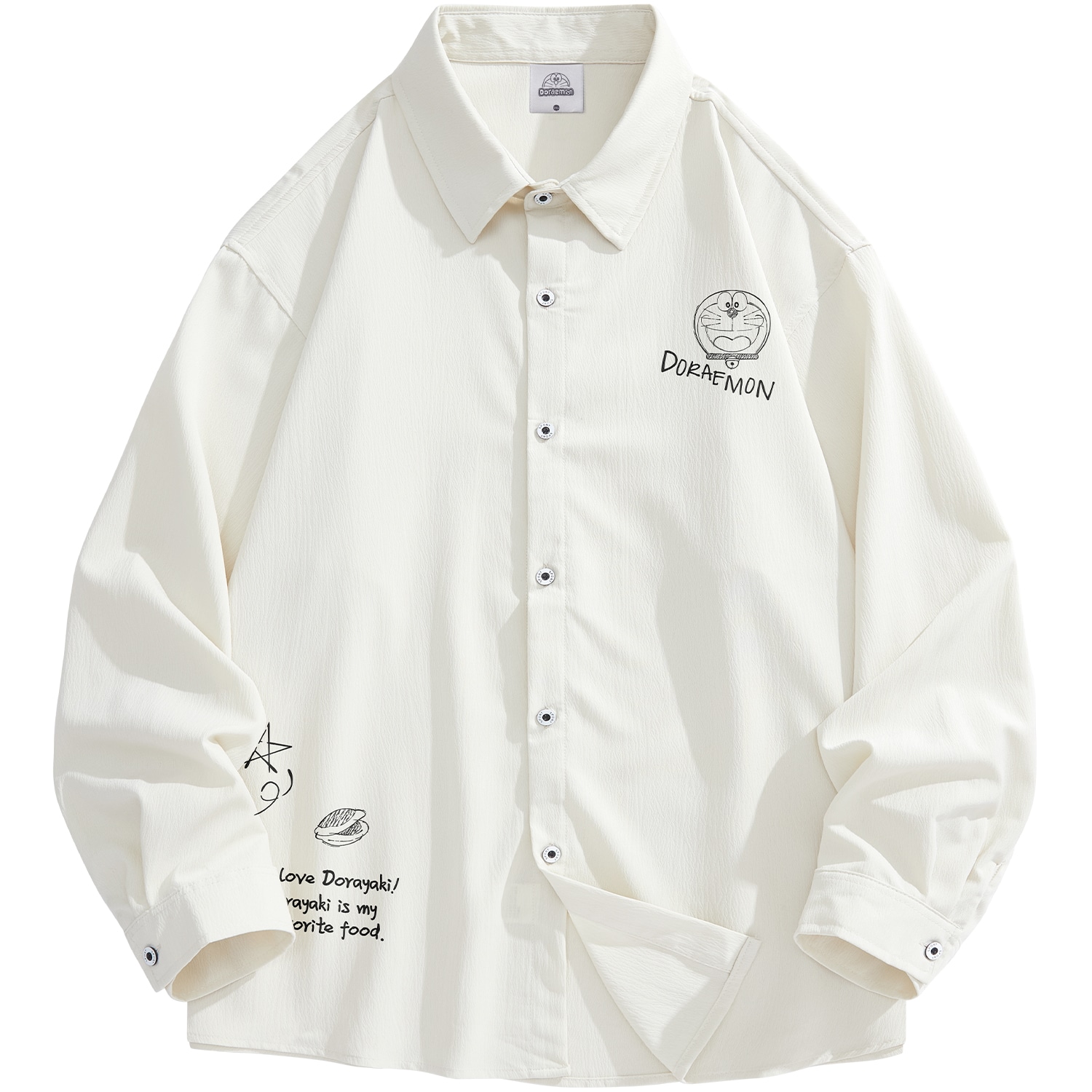 Doraemon/哆啦A梦 Doraemon Logo Long Sleeve Shirt