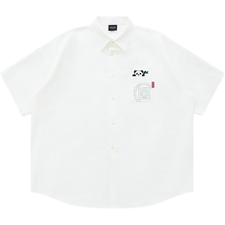 CLOT Panda Pocket Polo Shirt White