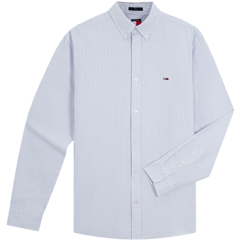 Tommy Hilfiger Oxford Stripe Shirt Slim Fit Long Sleeve