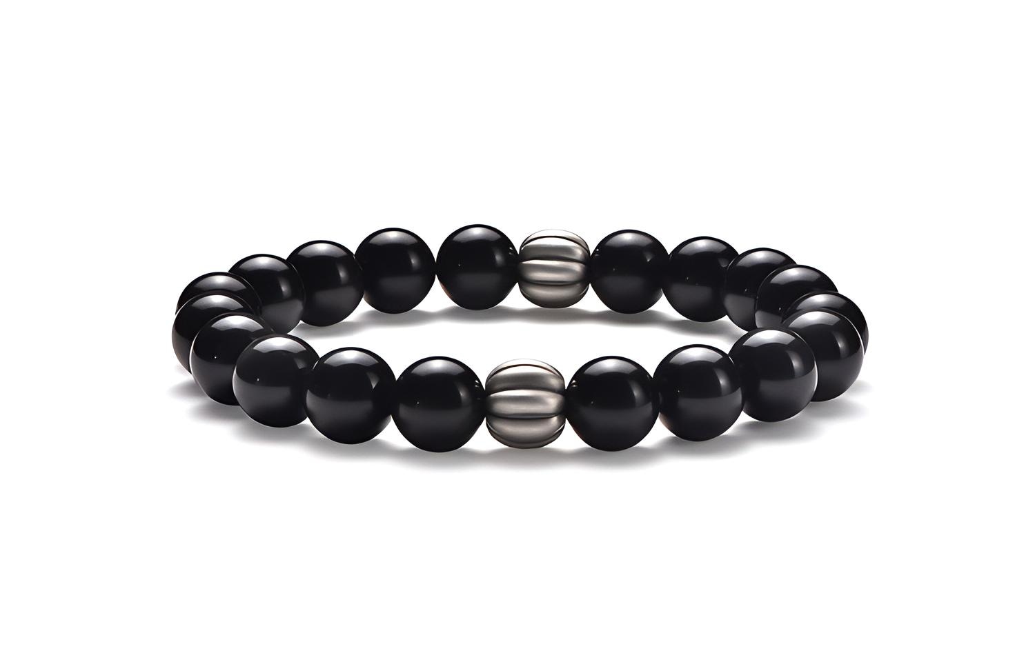 IDEAGEMER Pumpkin Bead Bracelet