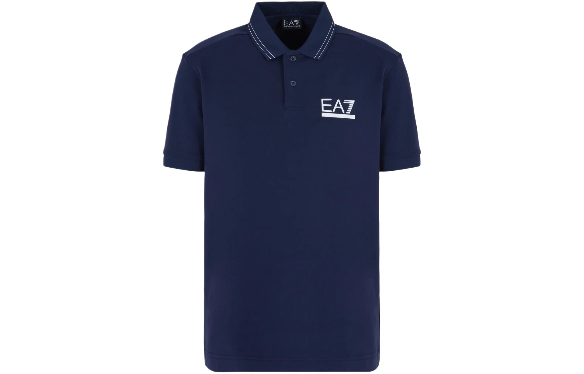 Emporio Armani EA7 SS24 Logo Polo Navy