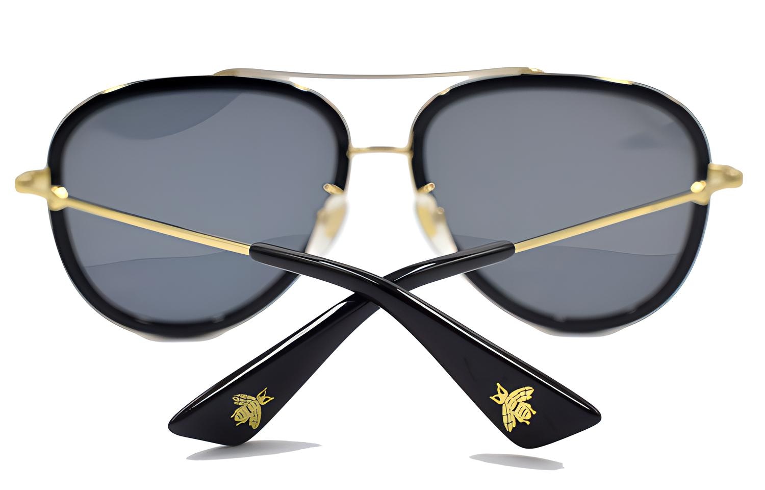 Gucci Aviator Sunglasses Gold — фото 4