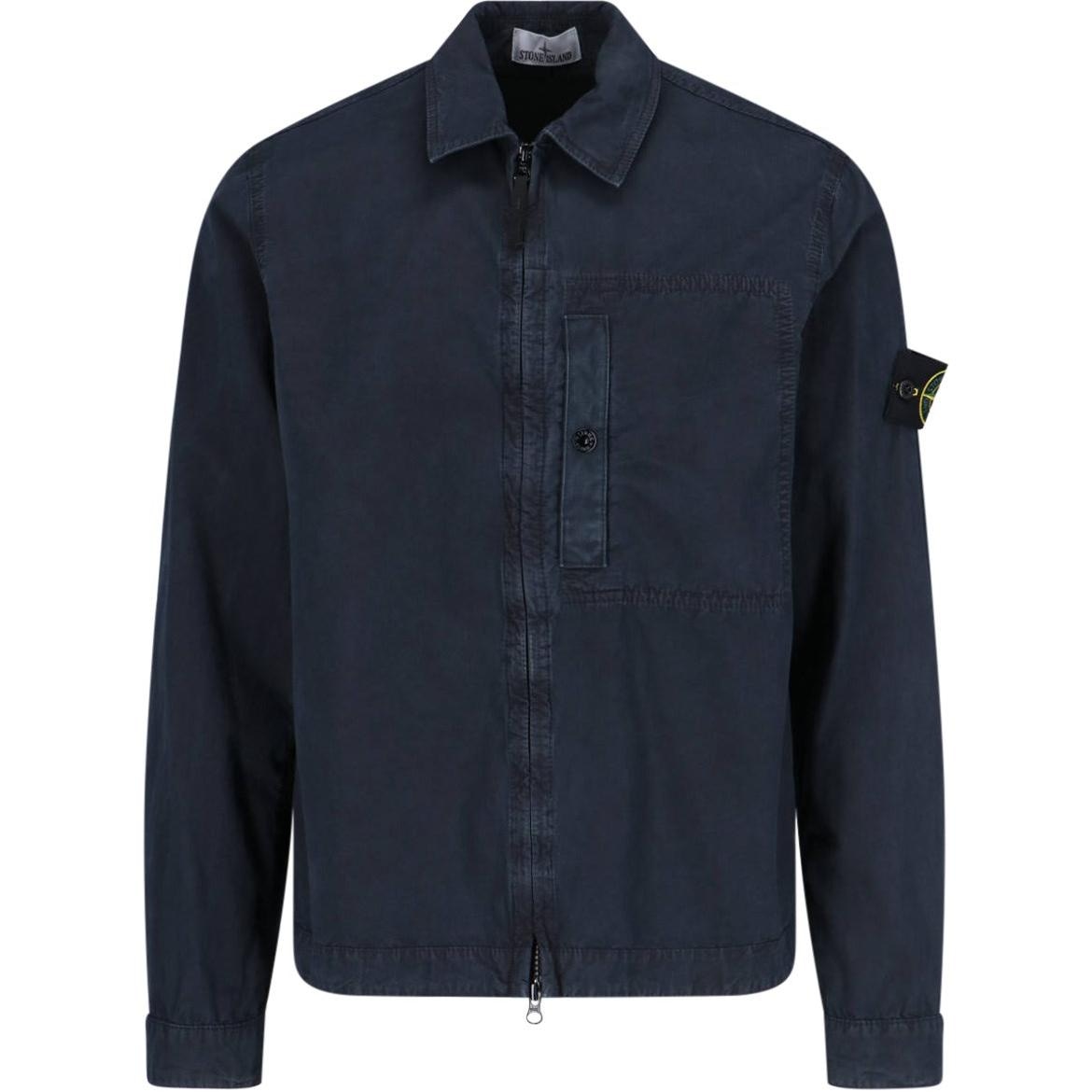 Stone Island Logo Zip Shirt