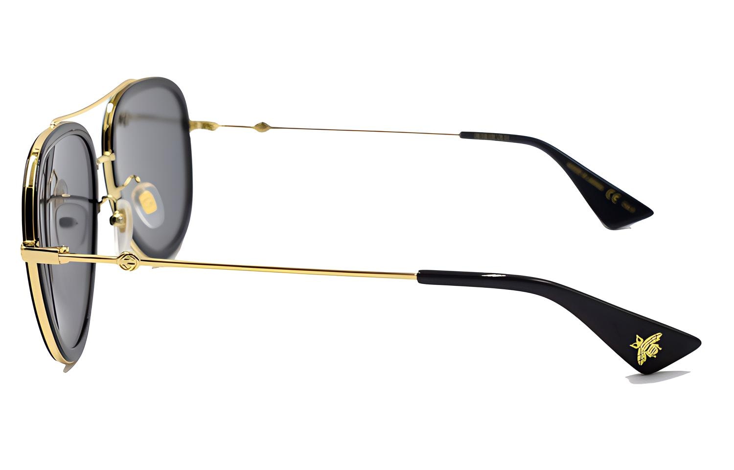 Gucci Aviator Sunglasses Gold — фото 3