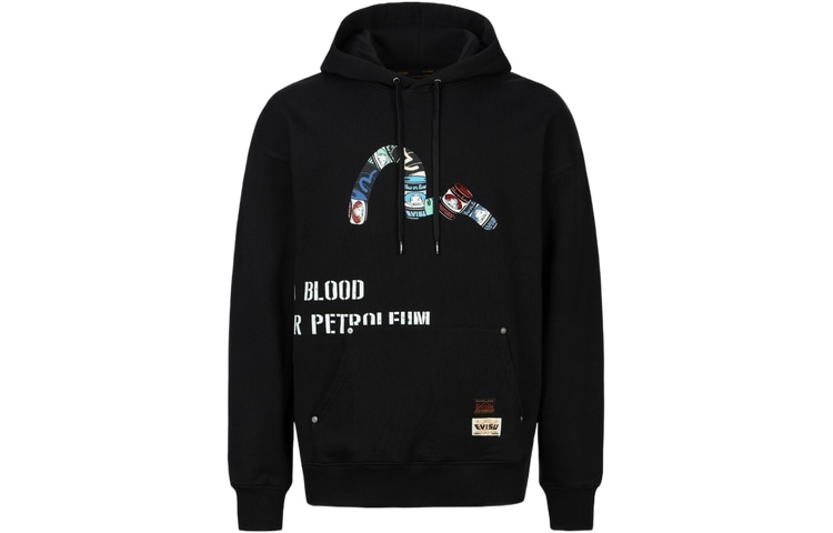 EVISU AW23 Hoodie Wide Fit Seagull Print