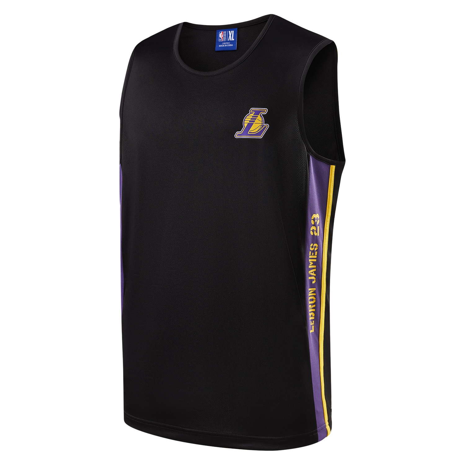 NBA Lakers LeBron James Logo Tank Black