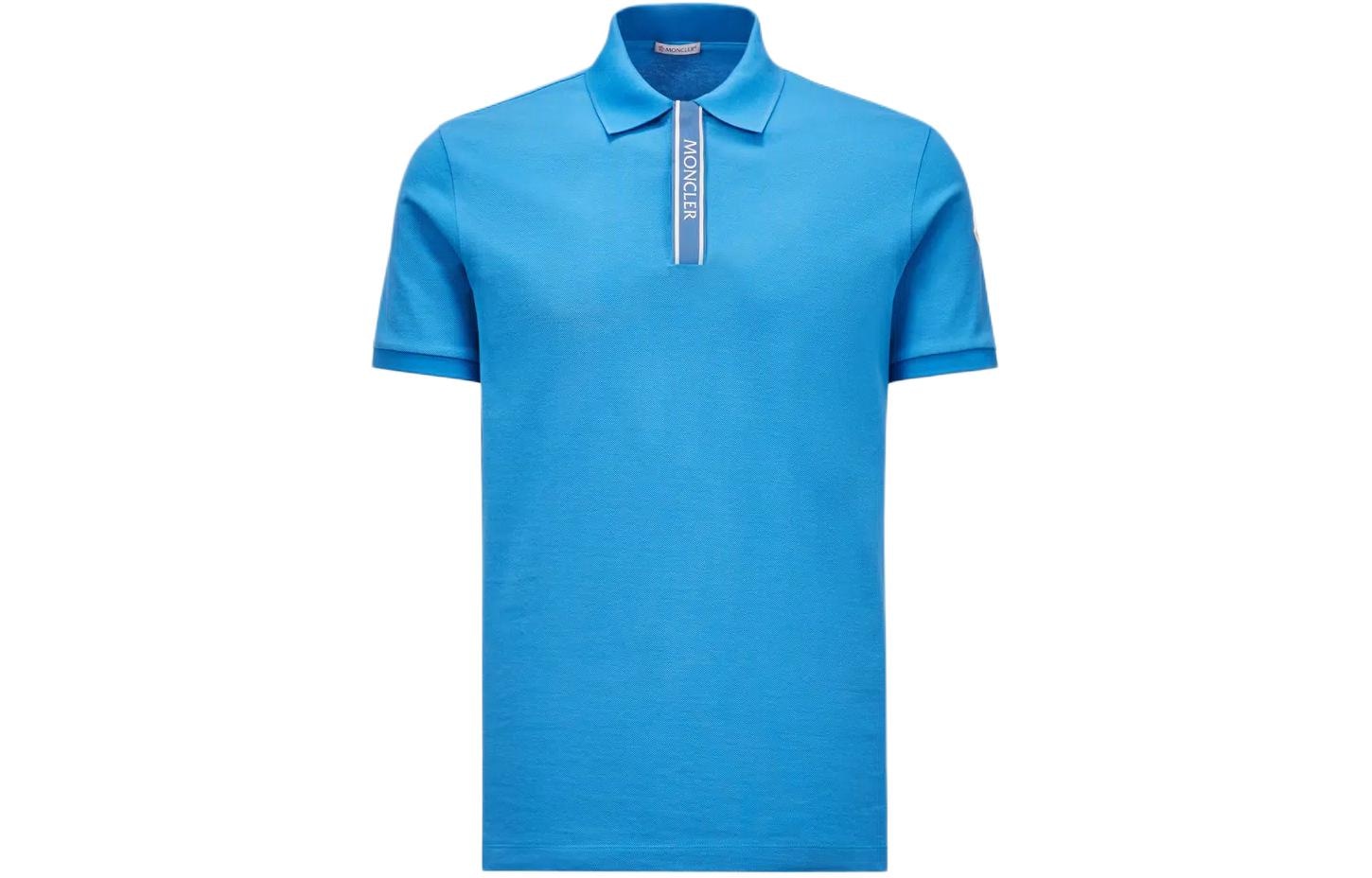 Moncler Polo Shirt Blue