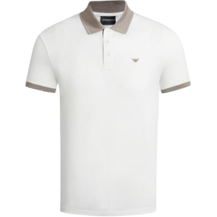 EMPORIO ARMANI/阿玛尼 Emporio Armani SS24 Logo Embroidery Polo Shirt