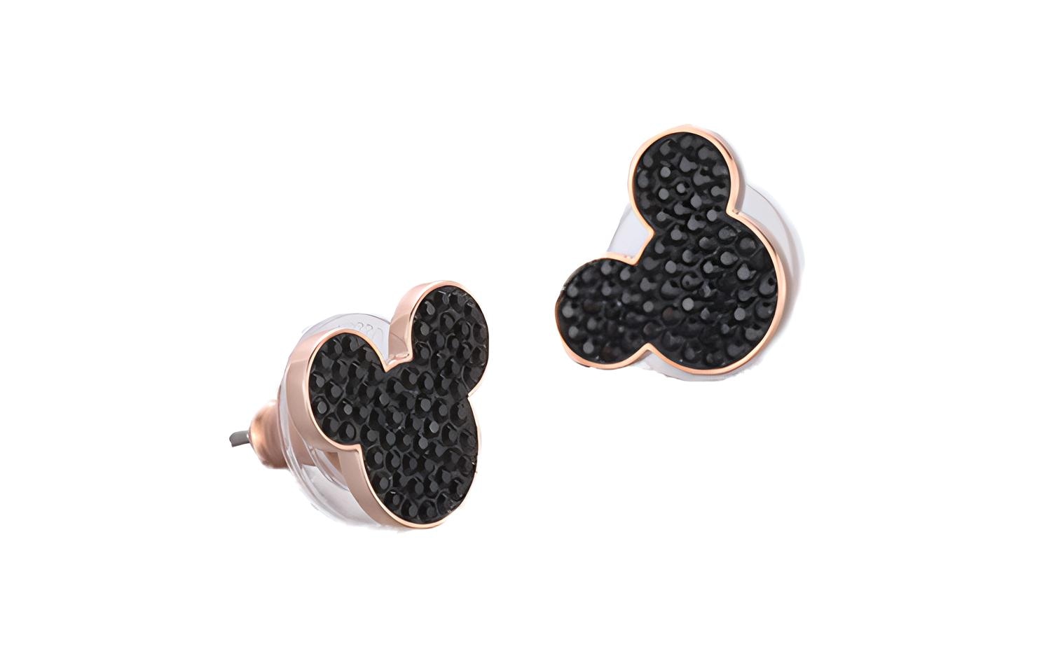 Swarovski Mickey Earrings Black — фото 3