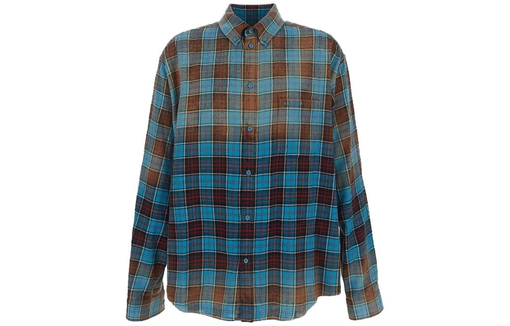 Рубашка Balenciaga FW23 Checkered Shirt