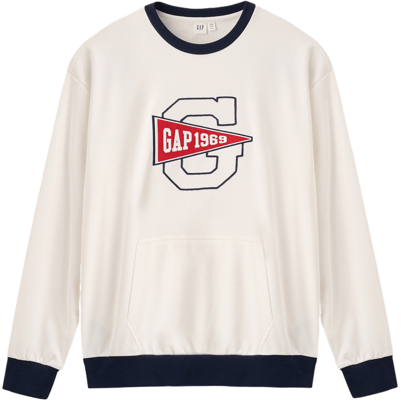 GAP Colorblock Logo Crewneck Sweatshirt