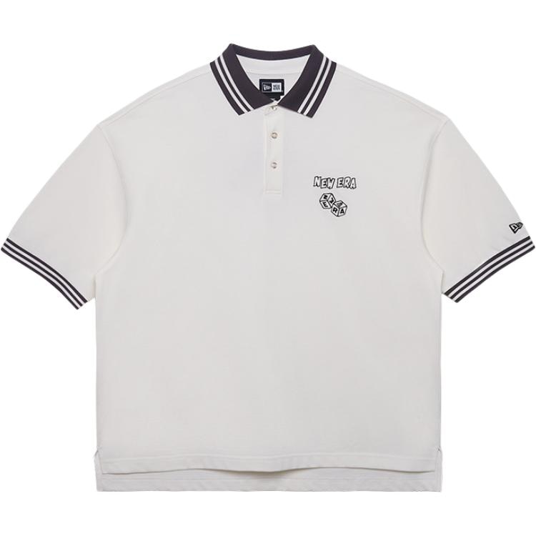 New Era Polo Shirt White