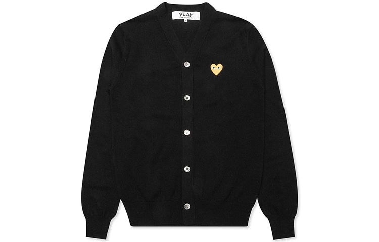 CDG Play Cardigan Black