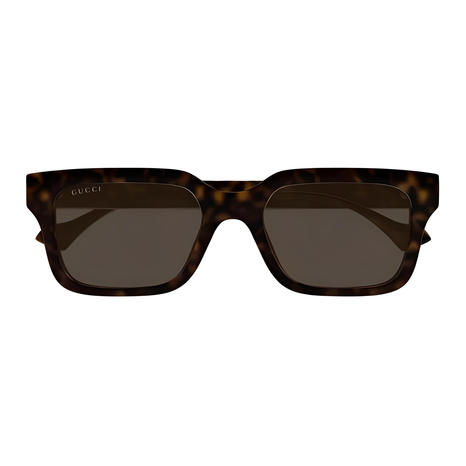 Gucci Square Injection Plastic Sunglasses Tortoise Shell — фото 2