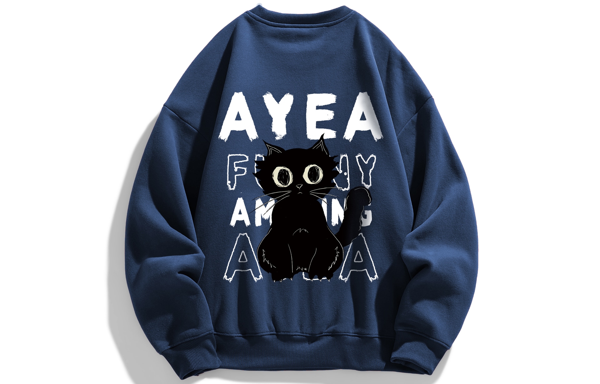 Ayea Black Cat Crewneck Sweatshirt — фото 9