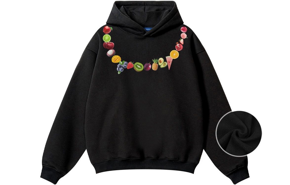 COMOWA Fruit Necklace Logo Hoodie