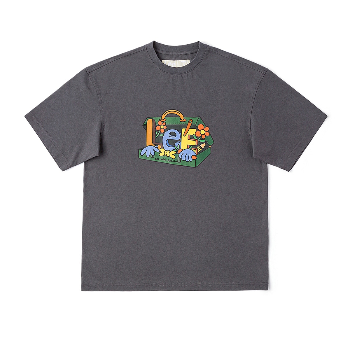 Футболка Lee X Melting Sadness FW24 Printed Tee Iron Gray