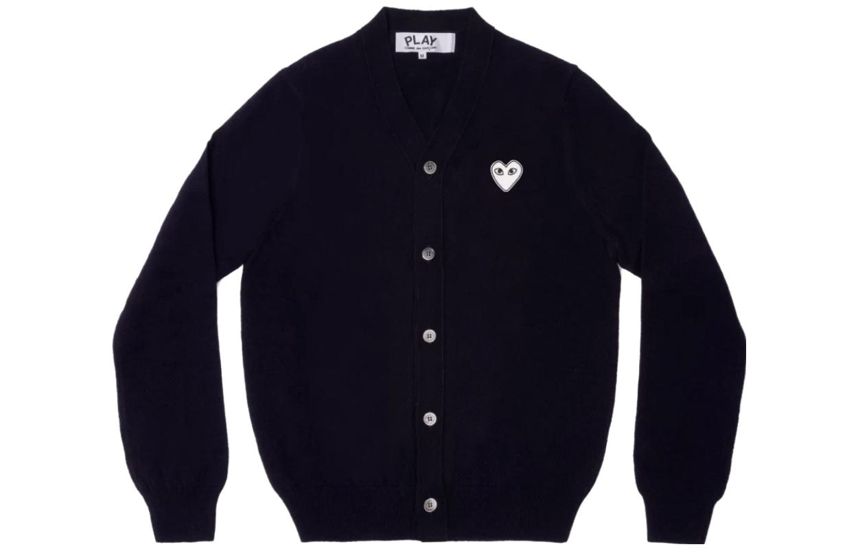 CDG Play Navy Heart Sweater