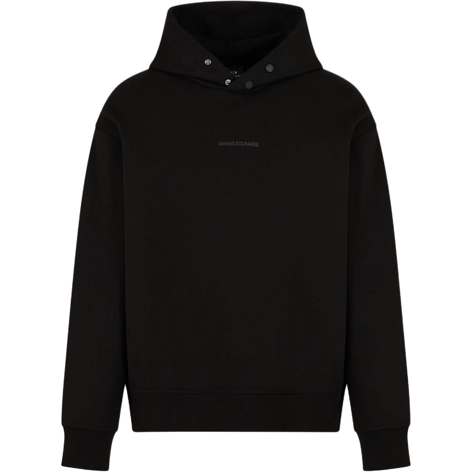 Armani Exchange FW24 Logo Hoodie Black