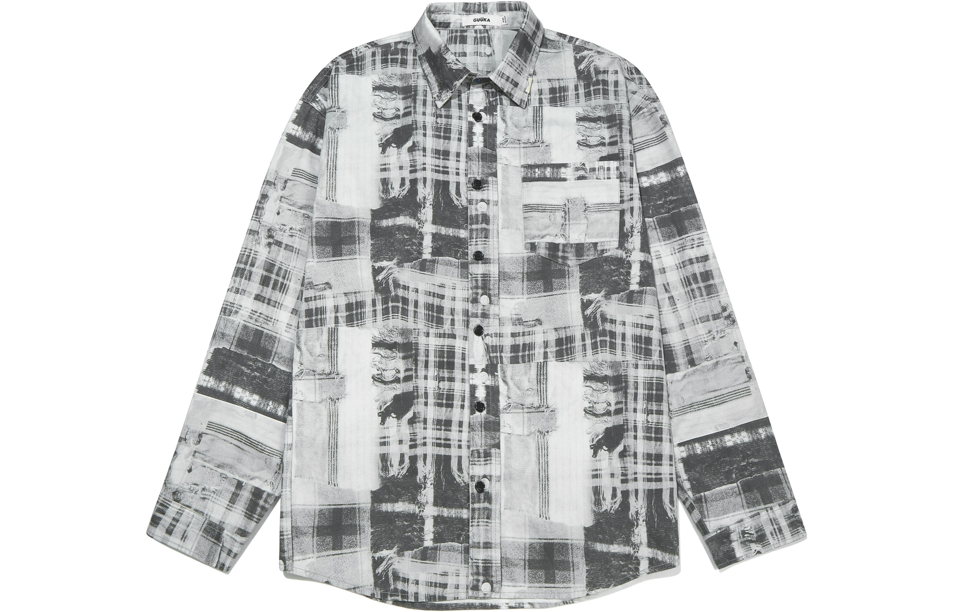 Guuka Vintage Shirt Jacket Light Grey
