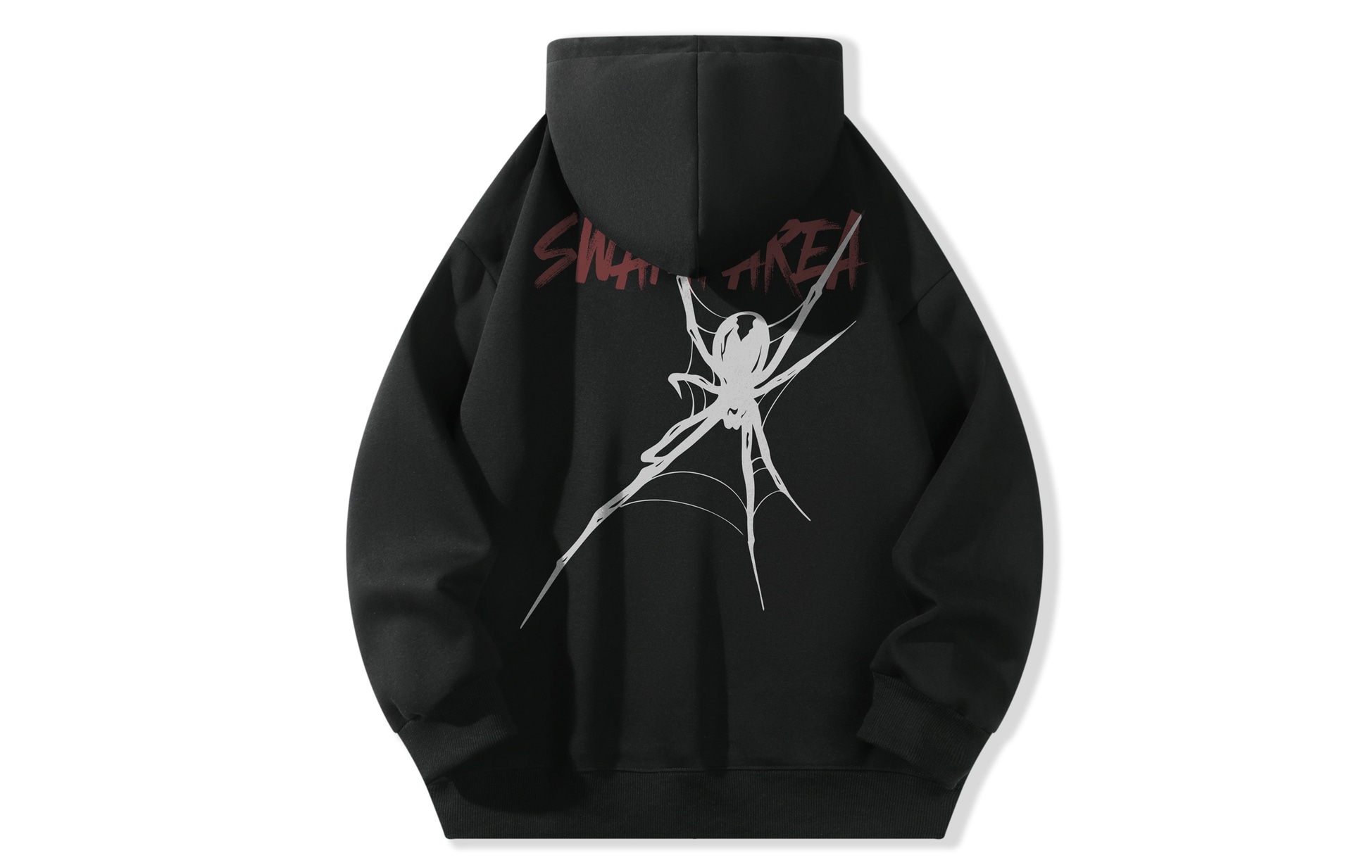 Худи Swamp Area Spider Print Hoodie Black