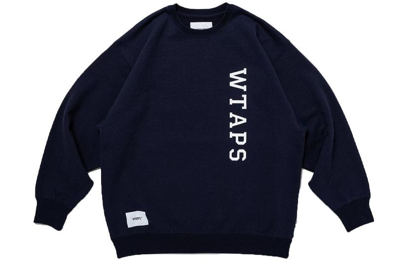WTAPS Logo Knit Sweater Navy