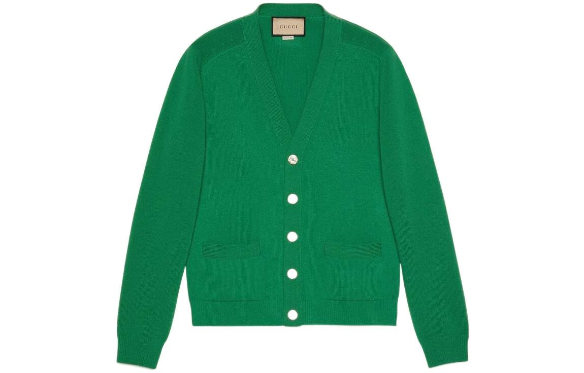 Gucci FW22 Green Knit Cardigan