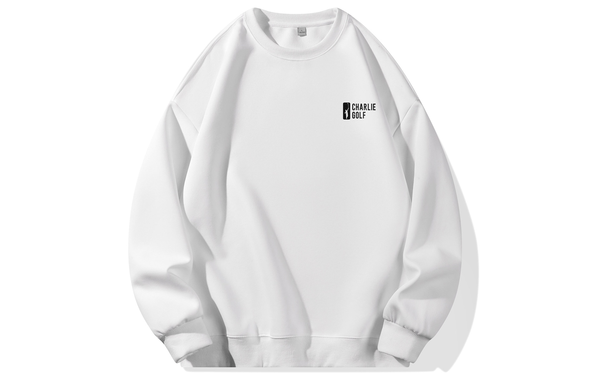 Charlie Golf Logo Print Crewneck Sweatshirt