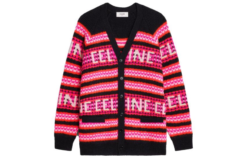 CELINE V-Neck Knit Sweater