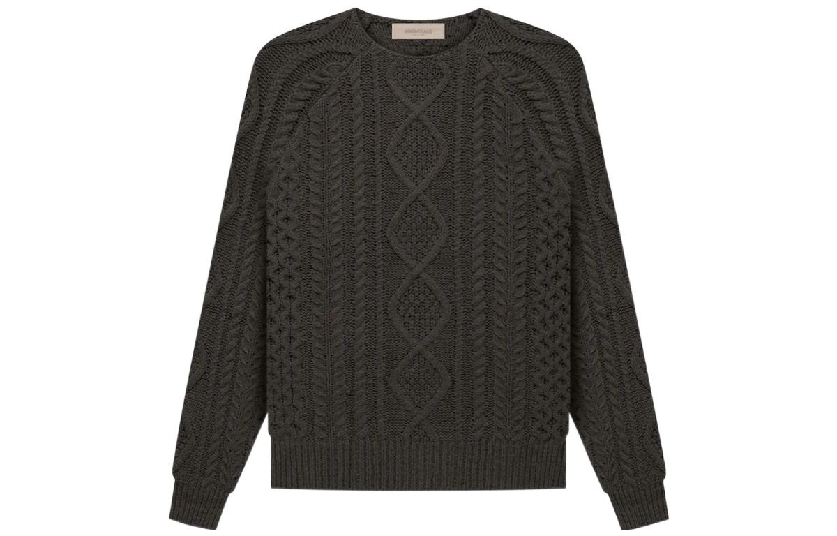 Fear of God Essentials Cable Knit Off Black