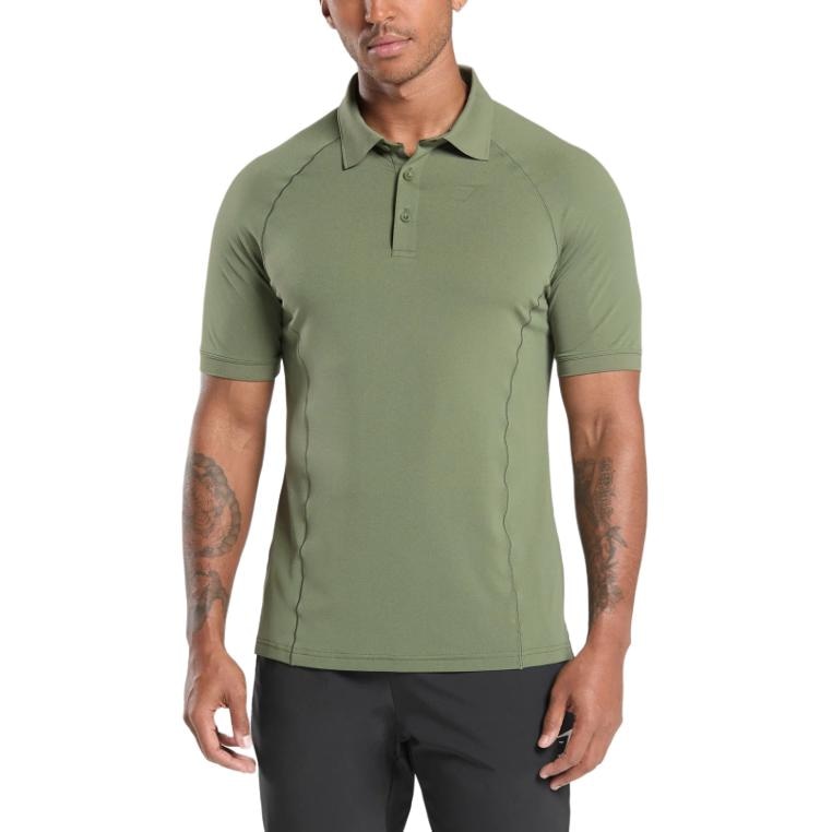 Gymshark Performance Polo Olive
