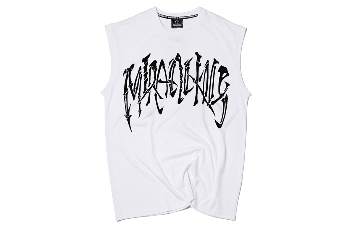 Miracle Kill Skeleton Letter Print Sleeveless Vest — фото 2