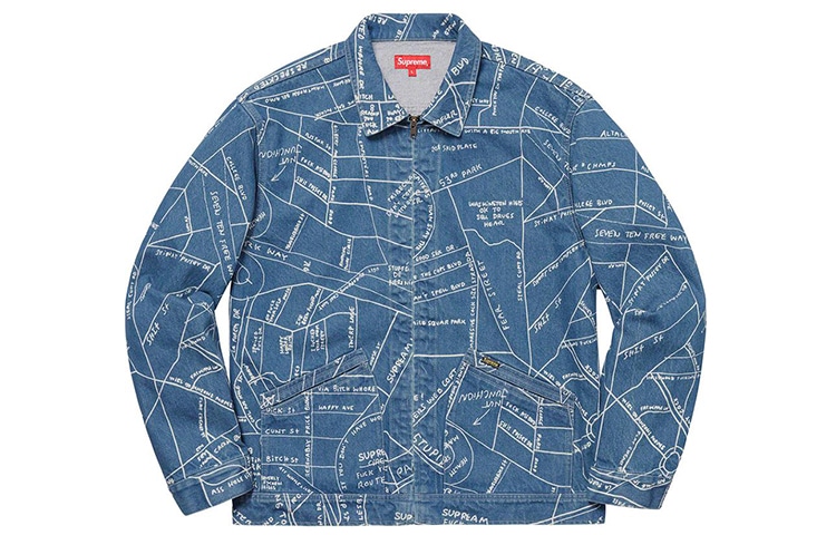 Supreme SS19 Gonz Map Work Jacket